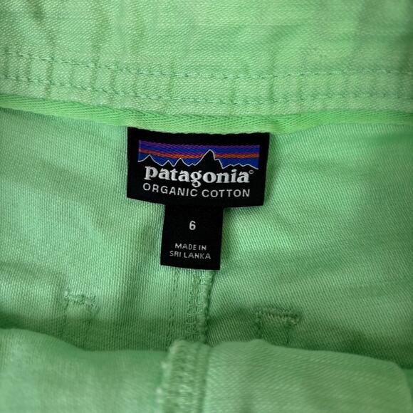 Patagonia Green Organic Cotton Shorts Relaxed Fit Size 6 CC0558 - Picture 6 of 10